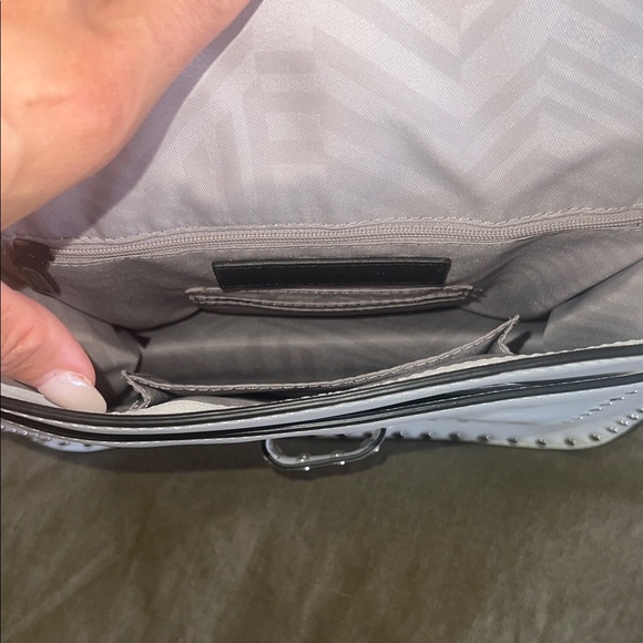 Rebecca Minkoff White Crossbody Bag with Silver Accents - Picture 5 of 6